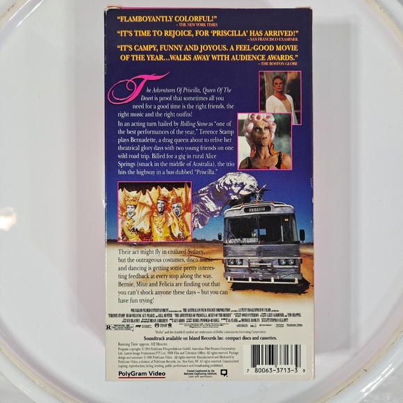 PolyGram Video The Adventures Of Priscilla Queen Of The Desert VHS Tape - Picture 2 of 5